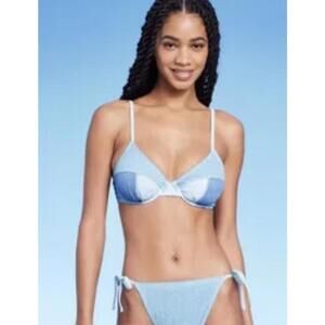 Wild Fable two toned denim color bikini